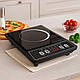 Індукційна плита Kingberg KB-2057, 1 конфорка, цифровий дисплей, таймер, чорна, 2000 Вт - фото 2 - id-p2740808193