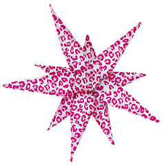 Зірка збірна 32" КИТАЙ-КТ 030 Леопард - рожева (УП)