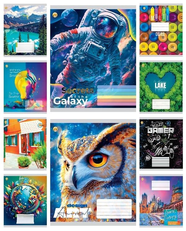 Зошит 96арк. лін. /Л/ "Мікс 2" №ТА12756(10)(120), фото 1