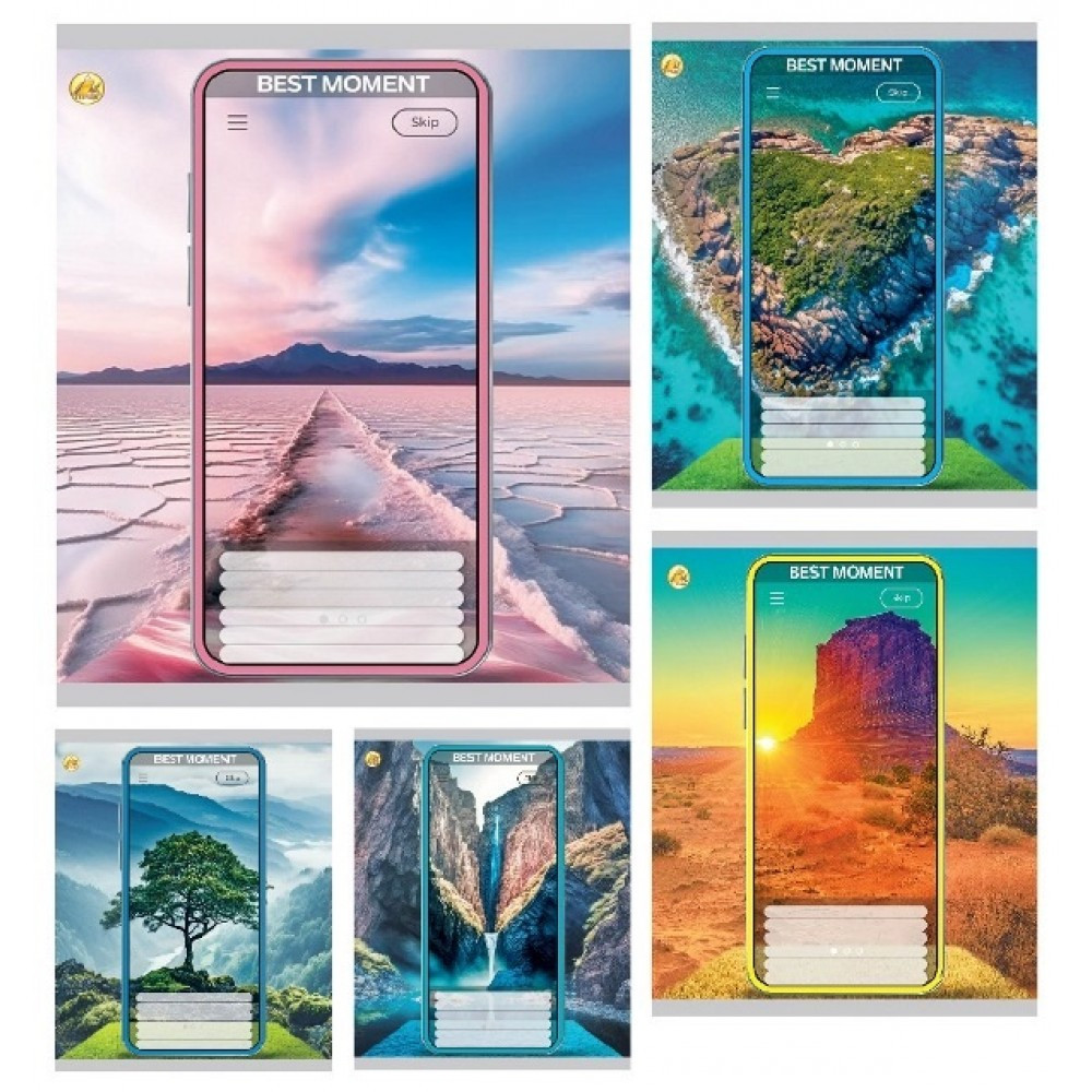 Зошит 96арк. кліт. /ТВ/"Моменті" NoТА51702(10)(120), фото 1