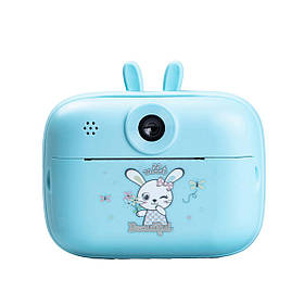 Дитяча фотокамера з миттєвим друком знімків «Зайчик» синій HPS1BL