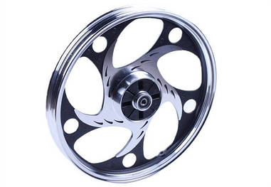 Диск задній литий 17*1,6 ТАТА (барабанне гальмо, посилений) 3,75kg на мопед Актив