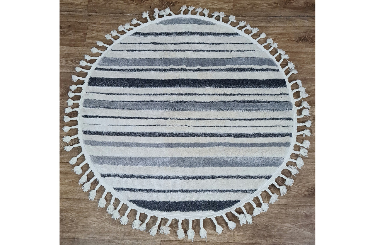 Килим GABBANA GL03A GREY 1.60*1.60 круглий, фото 1