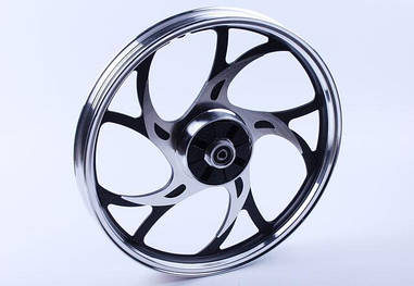 Диск задній литий 17*1,6 ТАТА (барабанне гальмо, посилений) 3,5kg на мопед Альфа