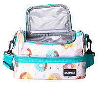 Ланч бег 25×15×15 (см) сумка для їжі в школу термосумка 7 (л) дитяча для ланчу, пікніка Рожевий HP-14-11, фото 2