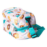 Ланч бег 25×15×15 (см) сумка для їжі в школу термосумка 7 (л) дитяча для ланчу, пікніка Рожевий HP-14-11, фото 5