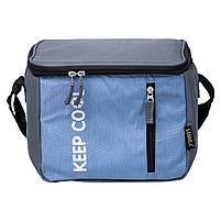 Термосумка холодильник 8 (л) для їжі, напоїв, пива холодильна сумка для риболовлі та пікніка Блакитний HP-14-16, фото 7