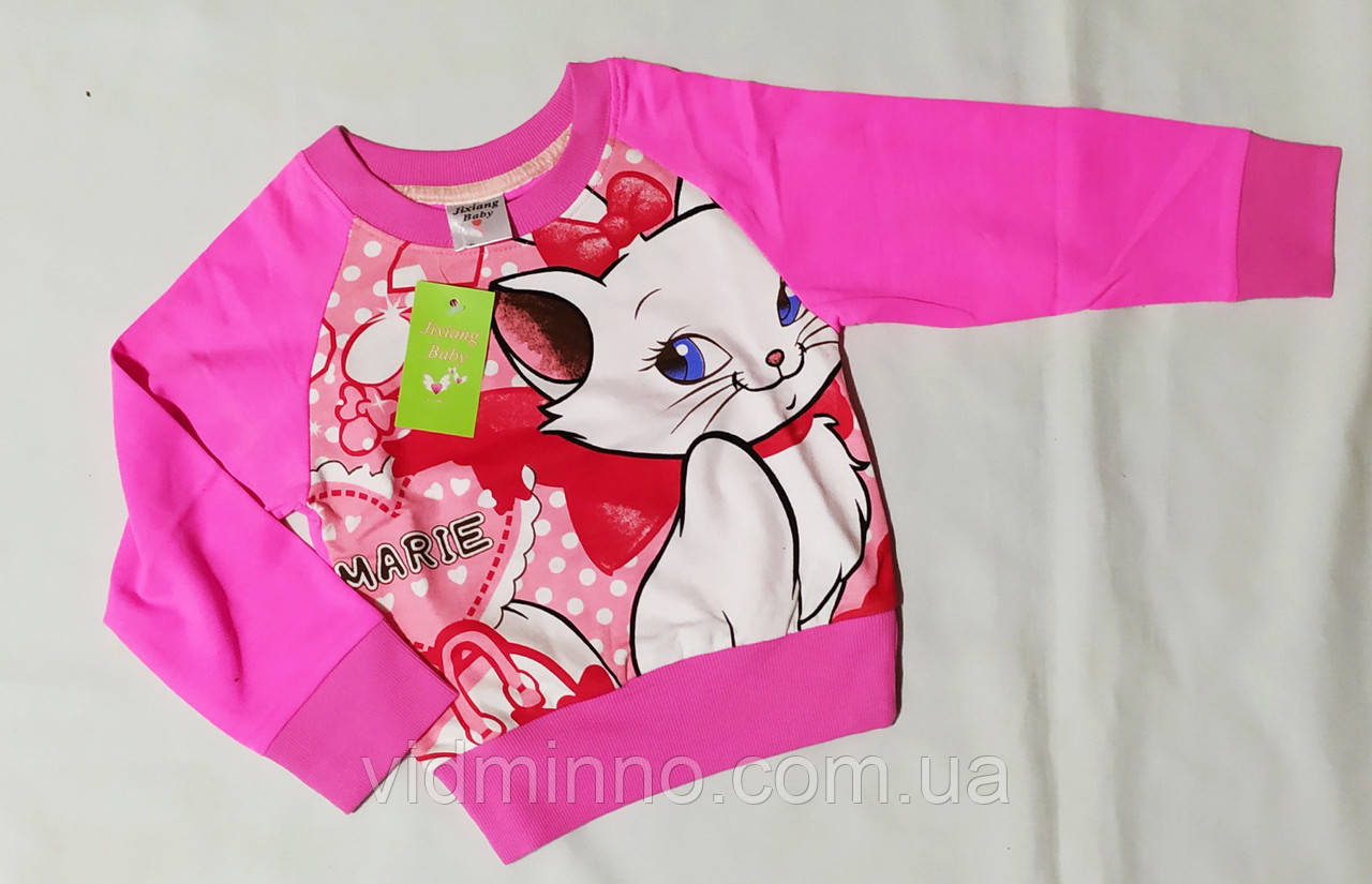 Джемпер світшот для дівчинки р.90 (1-2 роки), двонитка (петелька), фото 1
