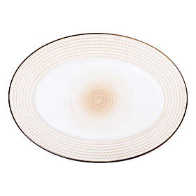 Блюдо порцелянаове 33.5х24.5 см овальне біле HP23389