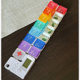 Таблетниця органайзер з таймером Supretto на 15 комірок (8701), фото 8