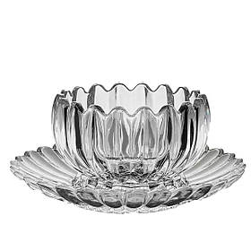 Набір піал із блюдцем 6 шт зі скла 300 мл для десертів HP-YH-6