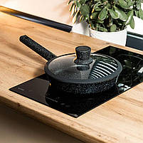 Алюмінієва сковорода зі скляною кришкою Ø 25 см HP33543, фото 2