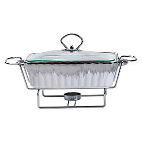 Марміт прямокутний на 1 л порцелянаовий з підігрівом 31×16×11 см HP1019