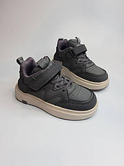 Хайтопи для дівчинки Bashili 6502-7 grey сірі р.27-32