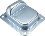 Упор для розпашних воріт штампованний (Цинк) 160х140х50мм, фото 3