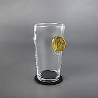 Бокал для пива (з біткоїном)