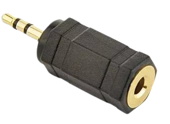 Адаптер Cablexpert 2.5 мм - 3.5 мм (M/F) Black (A-3.5F-2.5M), фото 1