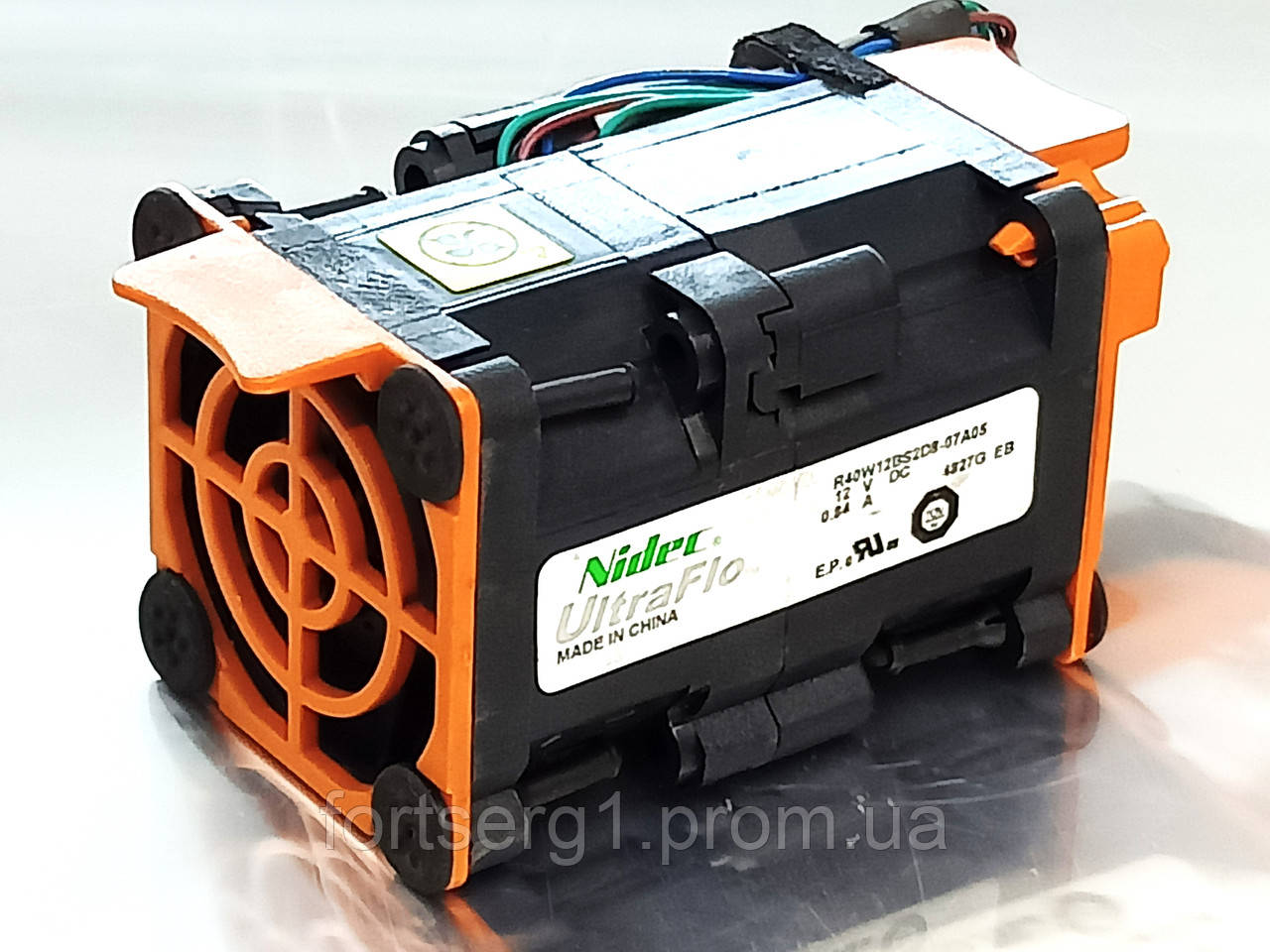 Б/У Кулер серверний подвійний / 40х40х60 / Nidec Ultra Flo / R40W12BS2D8-07A05 /12V / 0.84A / 6pin, фото 1