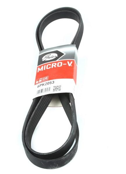 Полікліновий ремінь KIA CARNIVAL, HYUNDAI SANTA FE, GATES (6PK2053), фото 1