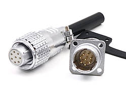 Металевий силовий роз'єм P12 на 8 контактів