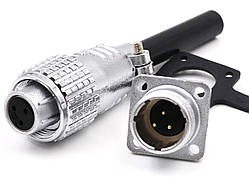 Металевий силовий роз'єм P12 на 3 контакти