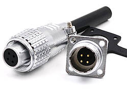 Металевий силовий роз'єм P12 на 4 контакти