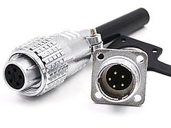 Металевий силовий роз'єм P12 на 5 контактів