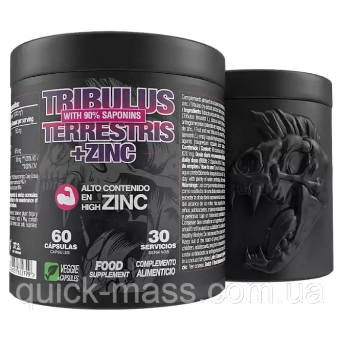 Комплекс Zoomad Labs Tribulus Terrestris + Zinc - 60 капс, фото 1