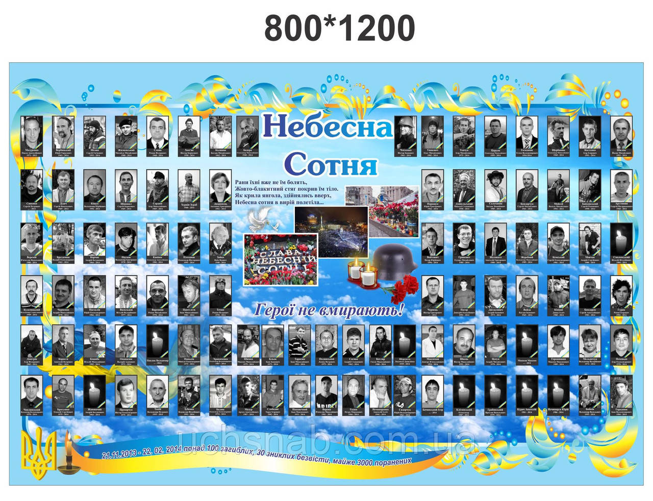 Баннер "Небесна сотня"