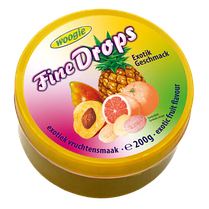 Льодяники (цукерки) Woogie Fine Drops Exotik Geschmack мікс тропічних фруктів і смаків Австрія 200 г