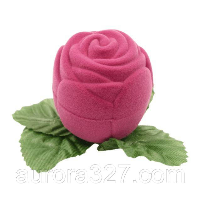 Футляр для кільця Троянда маленька фуксія, фото 1