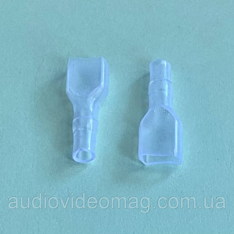 Ізоляція силіконова для ножової клеми 6.3 (мама), ціна за 1 шт., фото 1