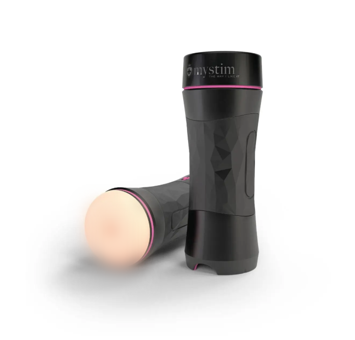 Мастурбатор-попка Mystim O(h) PUSH ME Anus, можна стискати та регулювати вакуум, фото 1