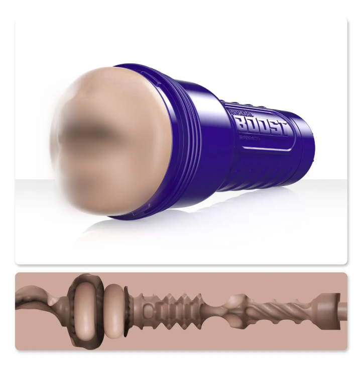 Мастурбатор-ротик Fleshlight Boost Blow Light Medium Flesh, плаваючі кільця Turbo Tech, фото 1