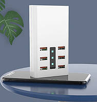 Адаптер XL-A5 на 6xUSB 30 Вт із мережевим шнуром живлення