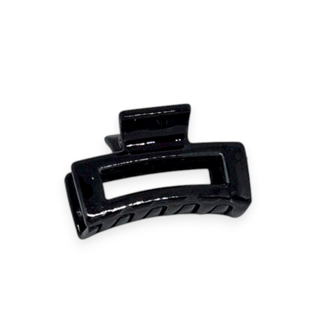 Крабік  для волосся 4х2.5 см прямокутний #06 чорний