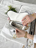 Dior mini Saddle White Texture, фото 2