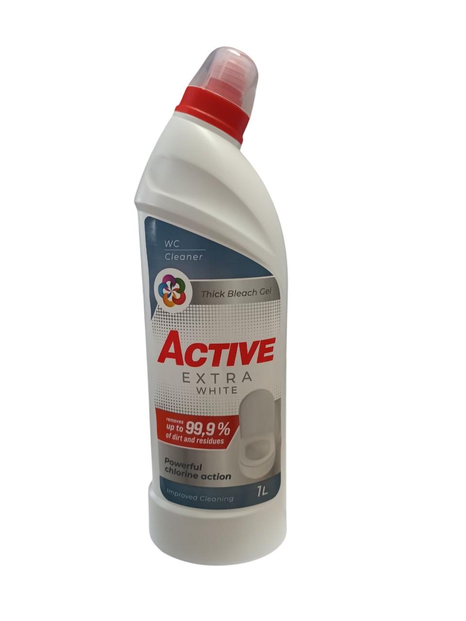 Засіб для чишення унітазів Active Extra white, 1L