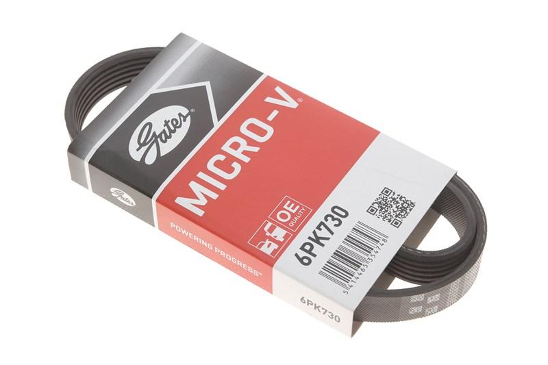 Полікліновий ремінь NISSAN PRAIRIE, FIAT SCUDO, GATES (6PK730), фото 1