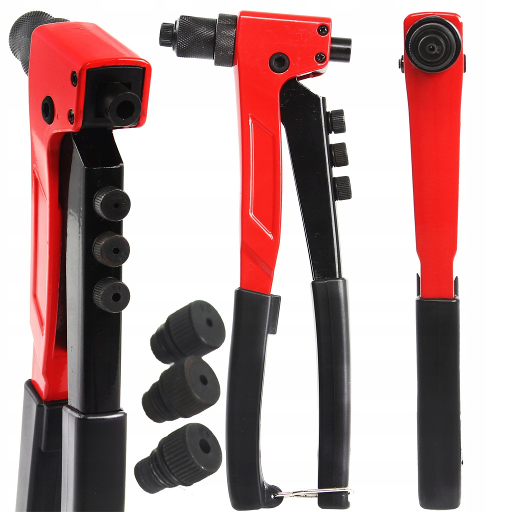 Професійний заклепувальник MAR-POL M49580 заклепувальник з чотирма насадками riven, фото 1