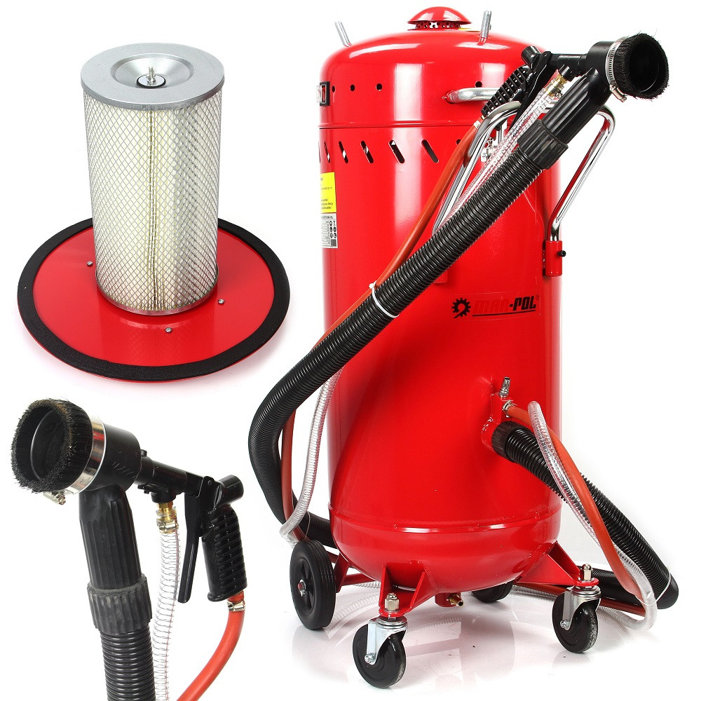 Апарат для очищення конструкцій MAR-POL M80593 піскоструминний пристрій з пиловловлювачем riven, фото 1