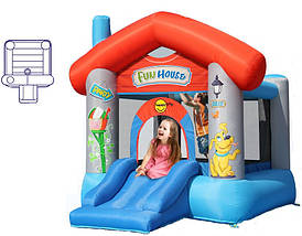 Надувний батут з гіркою надувний ігровий центр дитячий надувний дитячий майданчик Happy Hop "Веселий будинок", фото 3