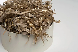 Паперовий наповнювач (стружка) кольору шампань (65г).