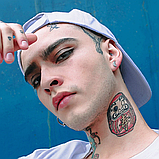 Сережка на хрящ з листям сережки-гвоздики у вигляді листочка 1шт, фото 4