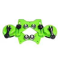 Пластиковий ШАБЛОН - КОНДУКТОР з двома присосками для свердління отворів