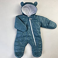 Теплий демісезонний комбінезон плащівка з утеплювачем для малюків
