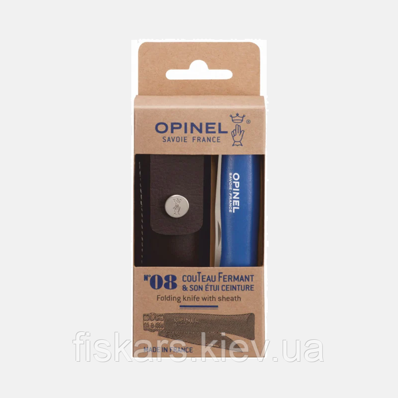 Ніж з чохлом Opinel Colorama Bushwhacker No.08 VRI Dark Blue (001891), фото 1