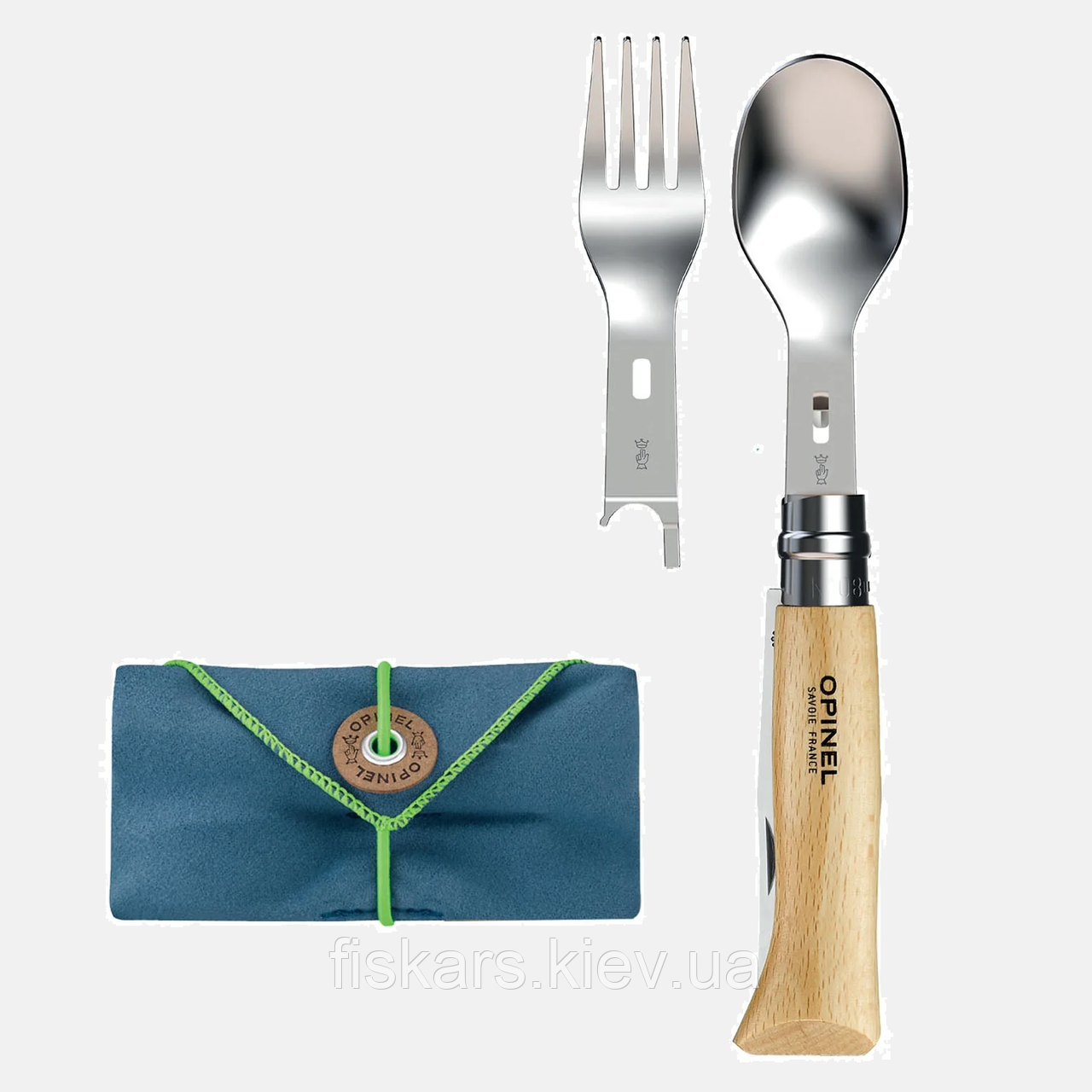 Ніж із столовими приладами Opinel No.08 Picnic+ Complete Set (002500)