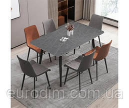 Стіл Роалті обідній кераміка сіра 120х80 см, фото 4