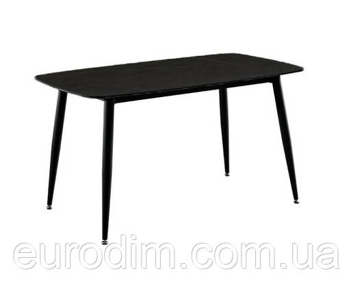 Стіл Роалті обідній кераміка чорна 120х80 см, фото 1
